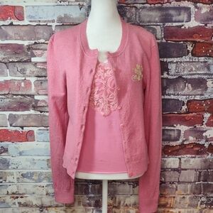 Eyeshadow Cardigan/Camisole Twin Set